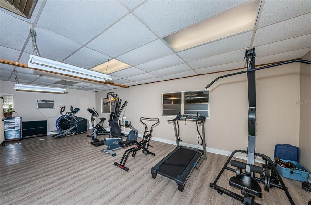 Clubhouse fitness room