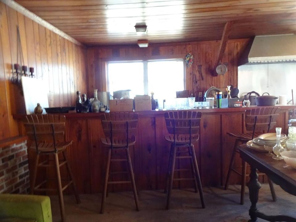 15 ft. bar in Barbecue room.