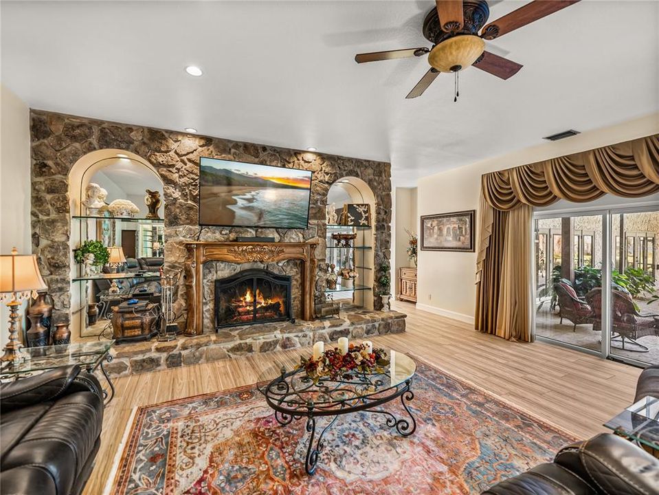 Family Room with fireplace