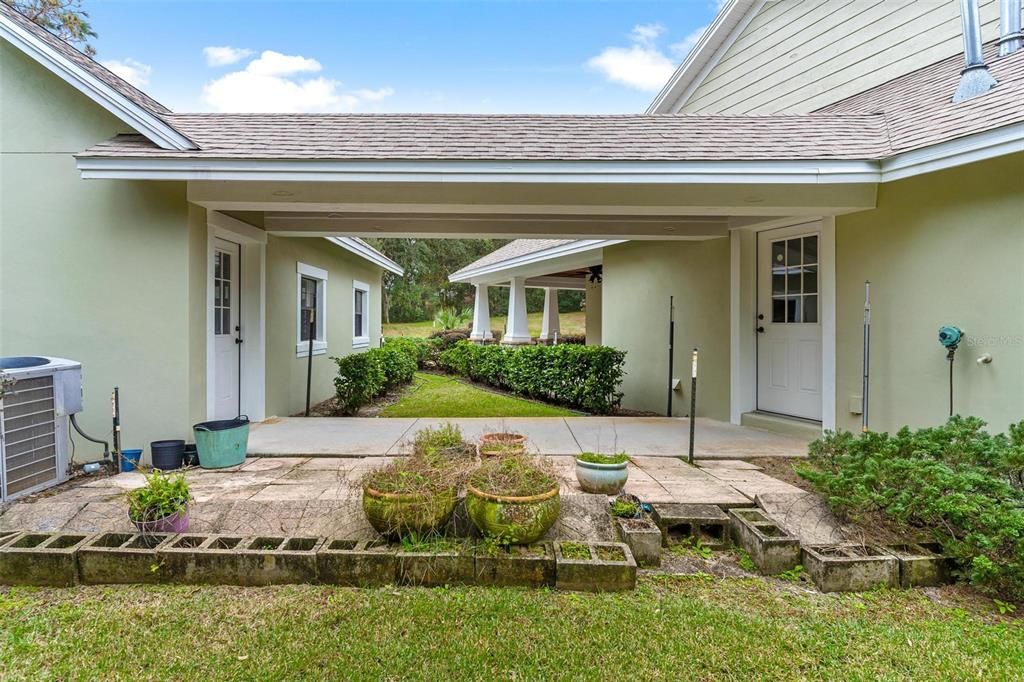 Walkway from Laundry Room to Garage