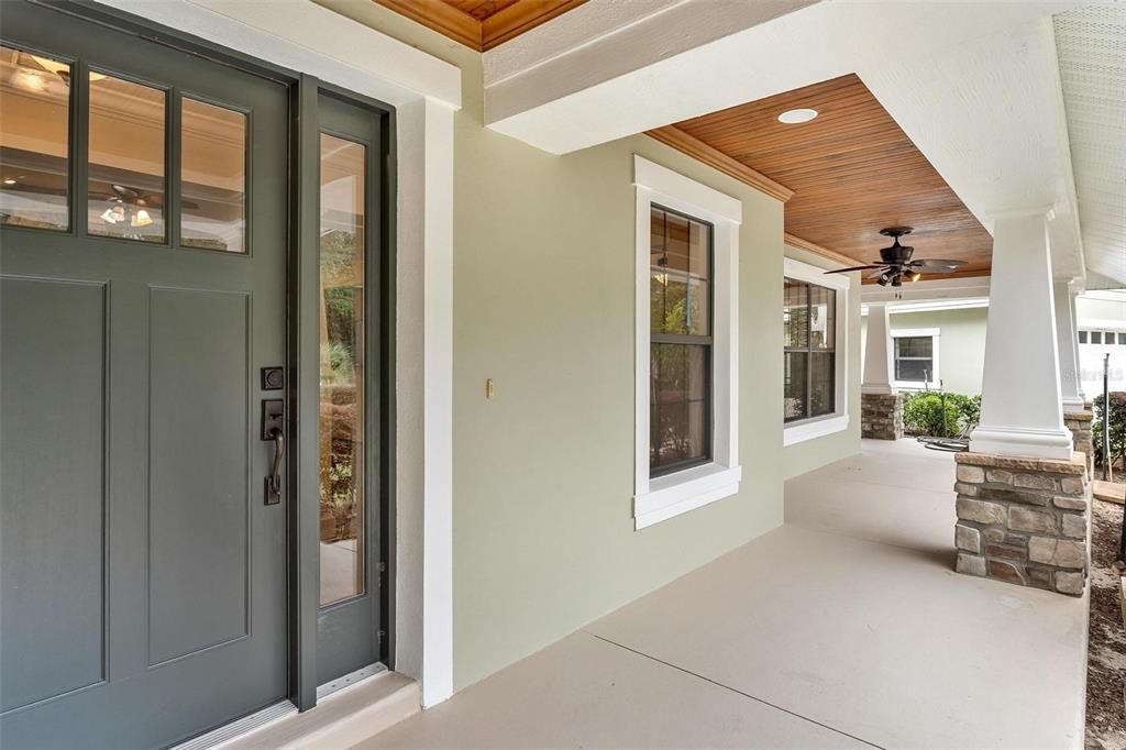 Front Entry and Front Porch Area