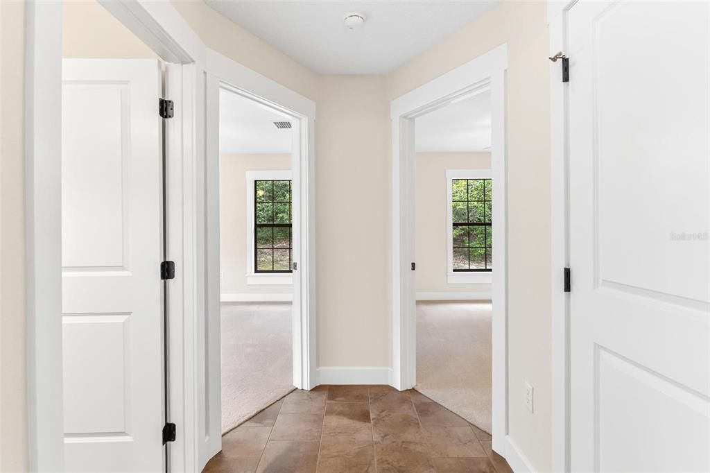 Hallway to Bedrooms Two and Three