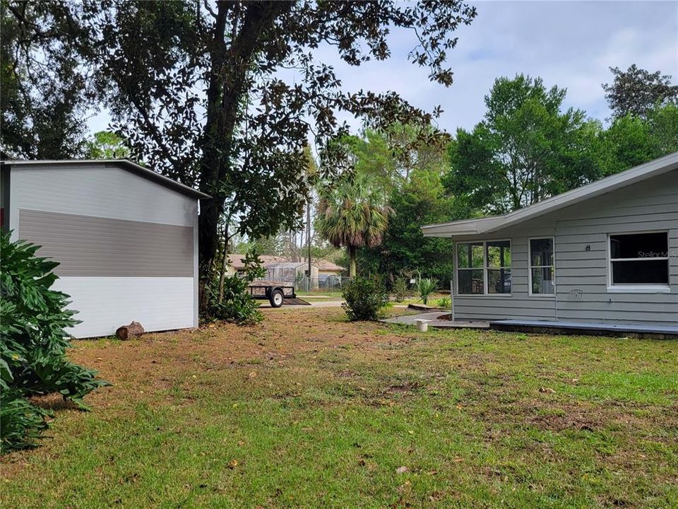 Shed 1 and side yard