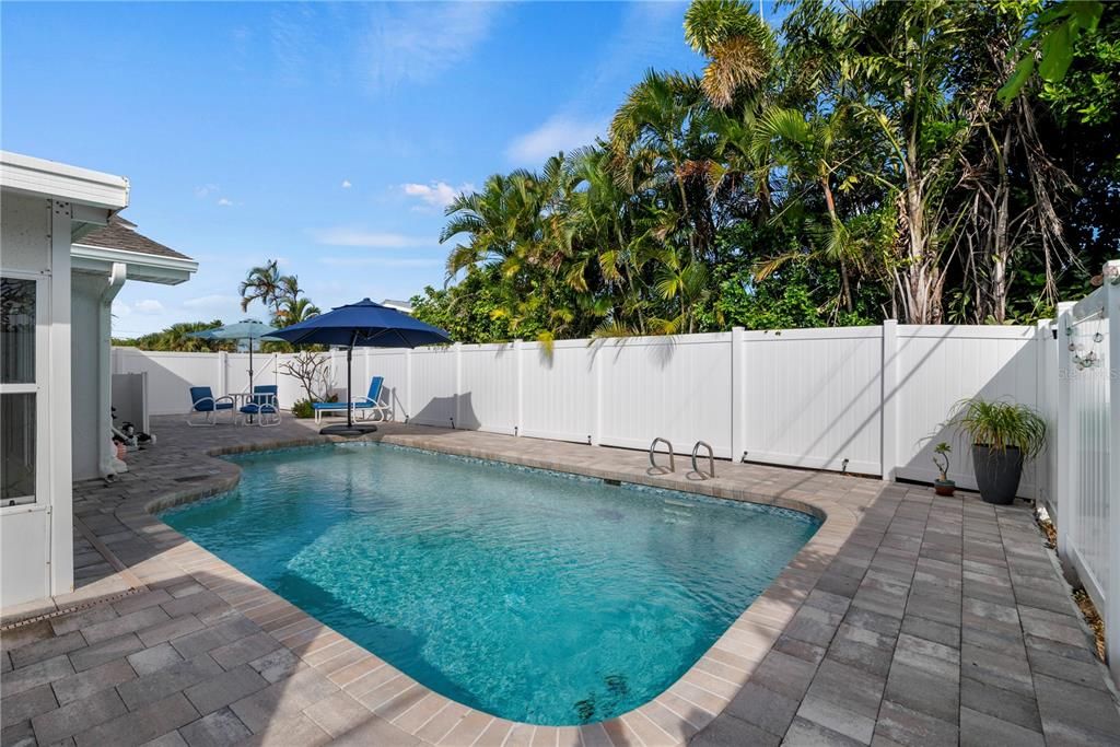 Pool with paver patio