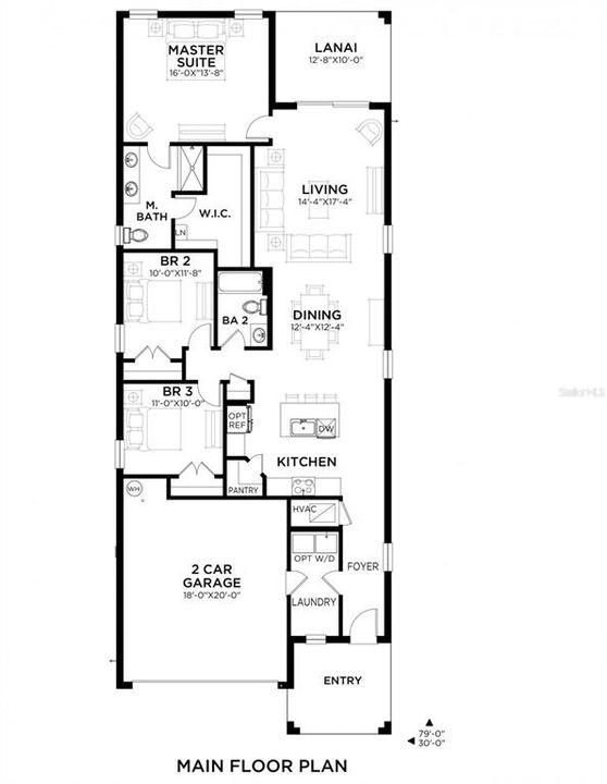 Active With Contract: $391,990 (3 beds, 2 baths, 1638 Square Feet)