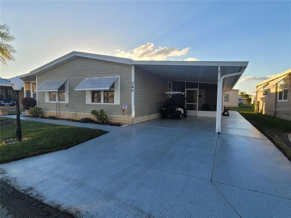 Front of the house (facing East)