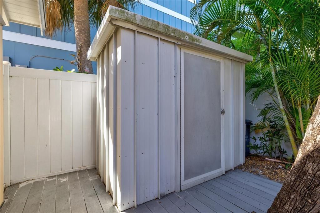 Storage shed for your beach items