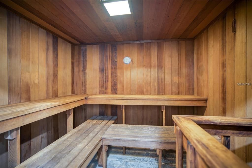 Sauna in Fitness Center in Clubhouse Area
