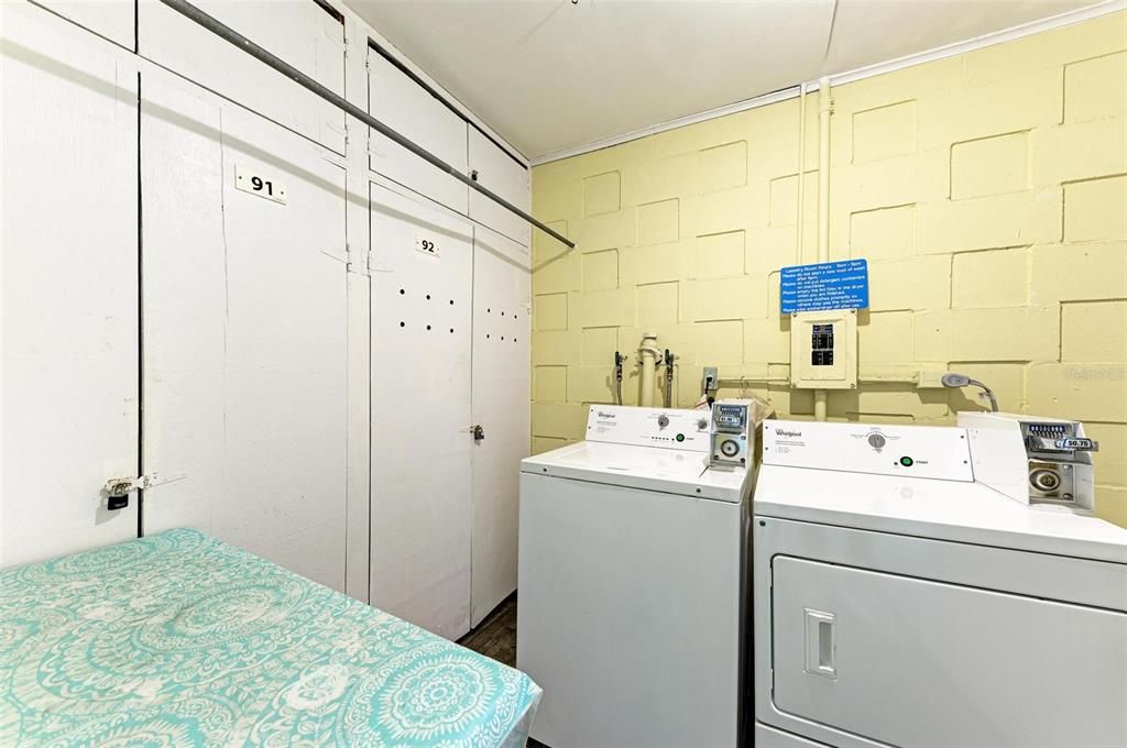 Laundry Room on each floor (for 8 units)
