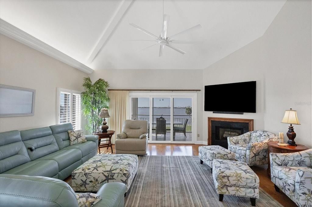 Living Room with spectacular views looking out to Intracoastal
