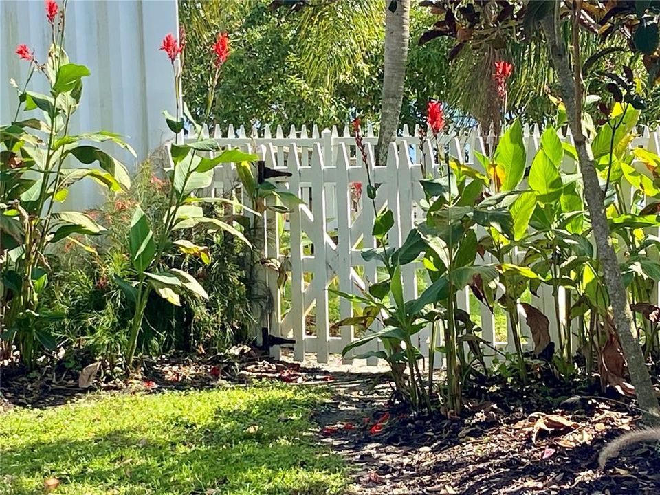 Lovely White Picket Fence with Gate