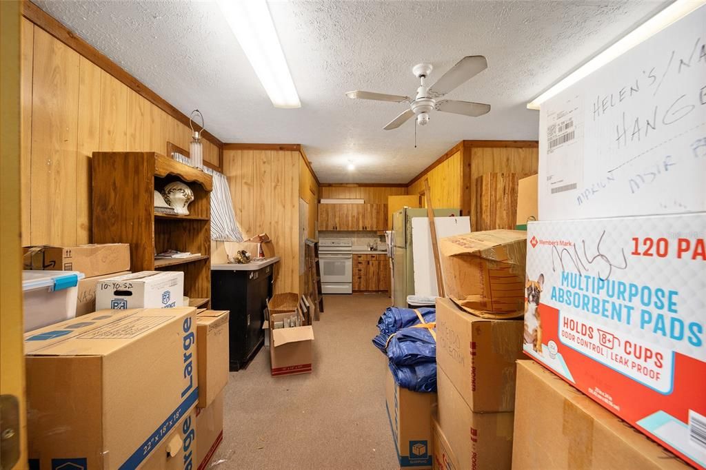 Kitchen in outbuilding