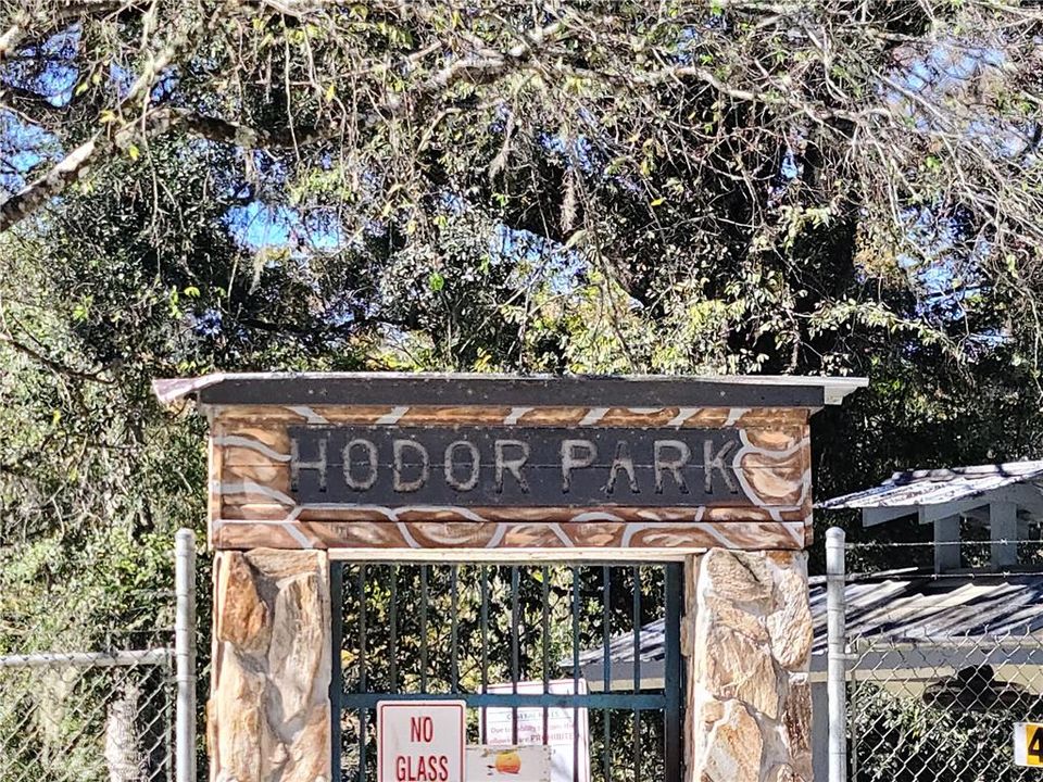 Hodor Park - the main park and get in for Ichetucknee River fun
