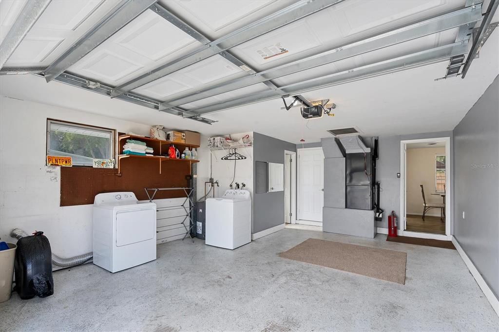 Washer dryer in garage