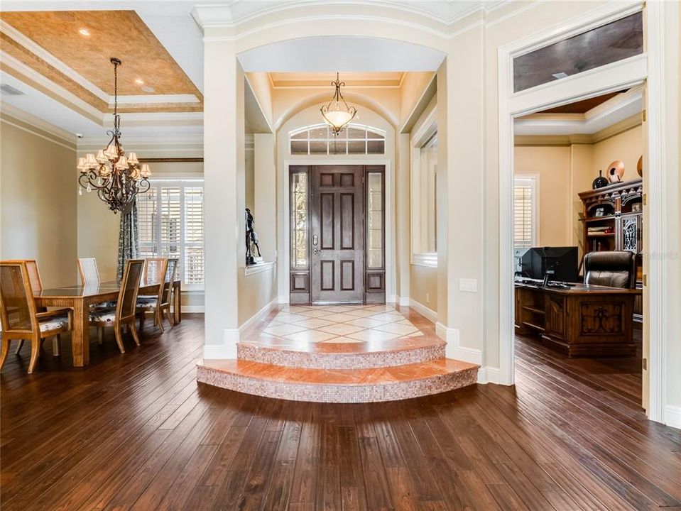 Elegant foyer greets your guests