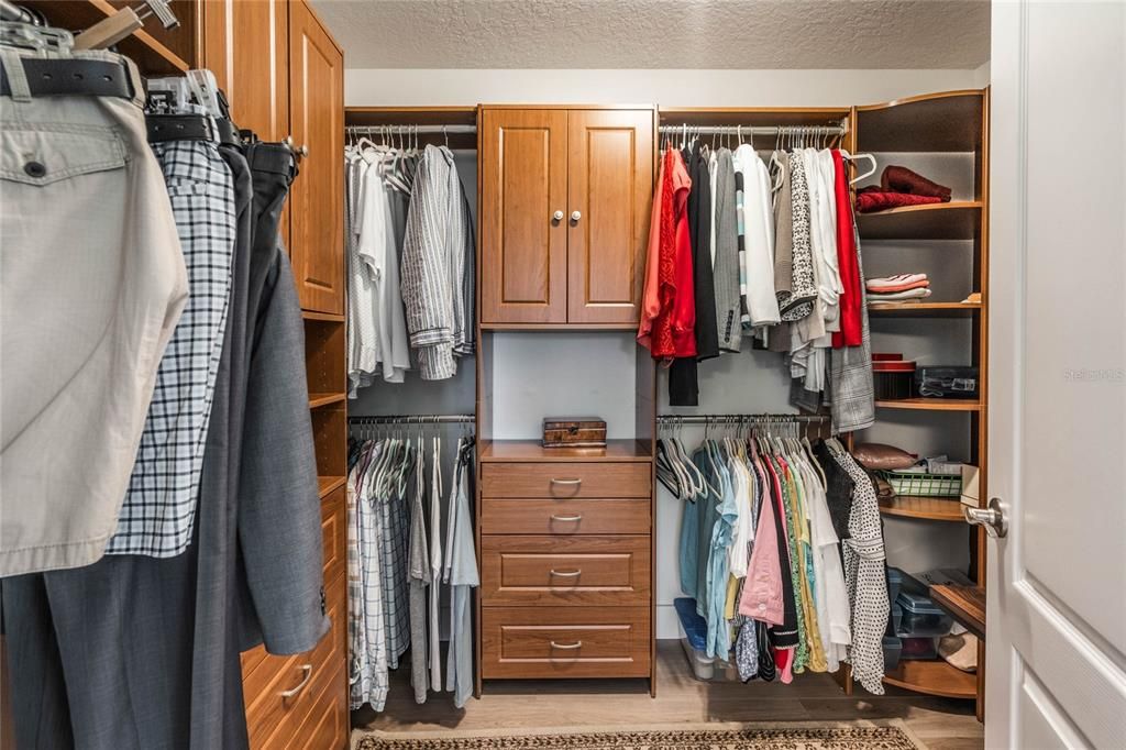 Primary Closet with Built-Ins