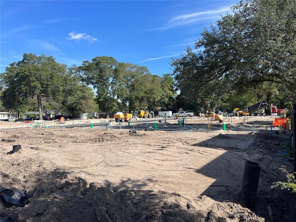 townhome site across the street that is being developed into 30 townhomes