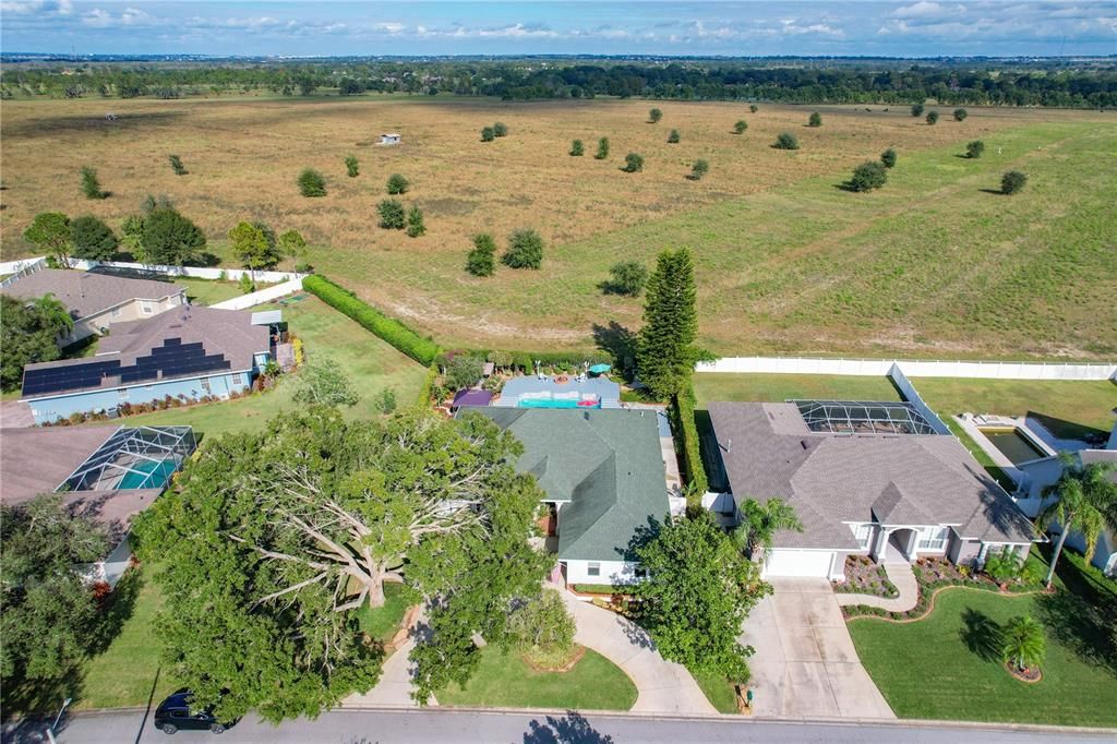 Aerial of the home