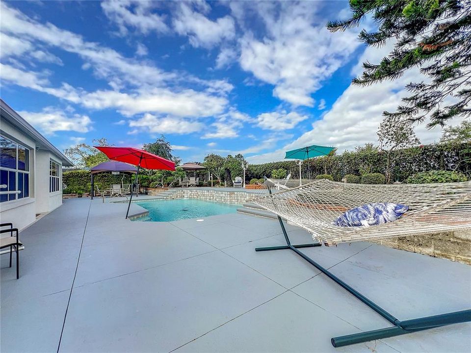 Imagine relaxing at this pool area!