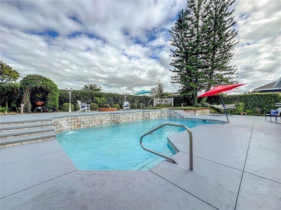 Backyard and pool