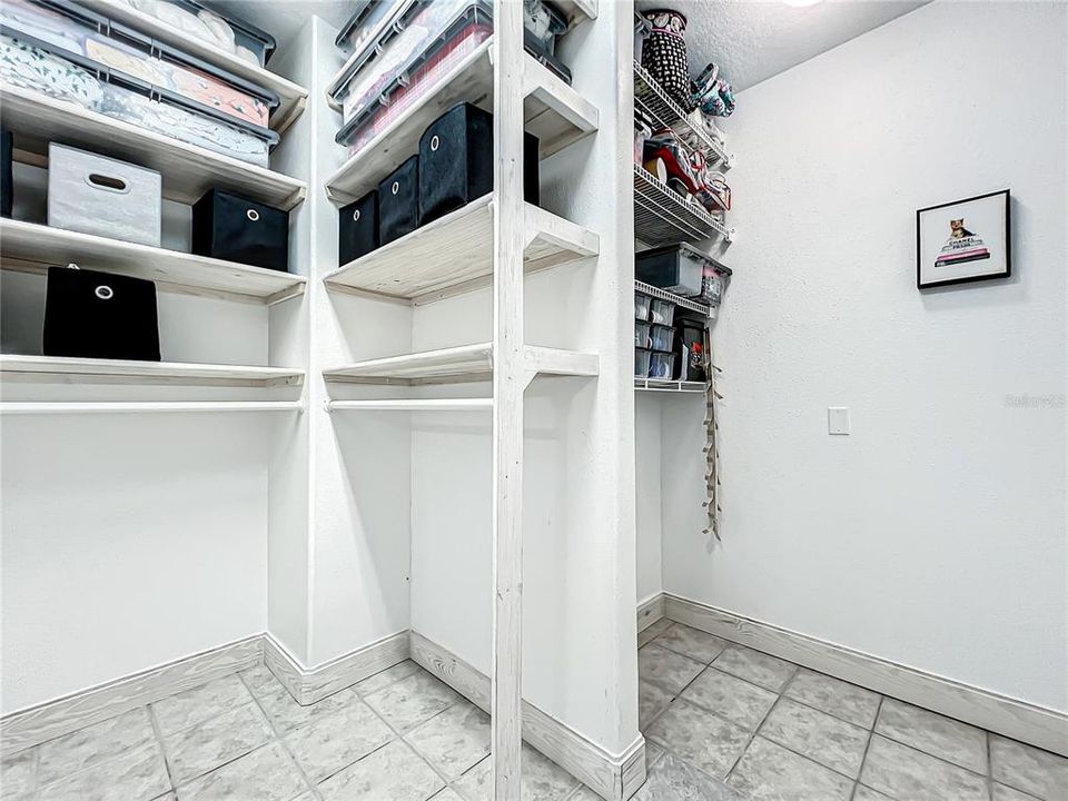 Walk in closet right off the second bedroom