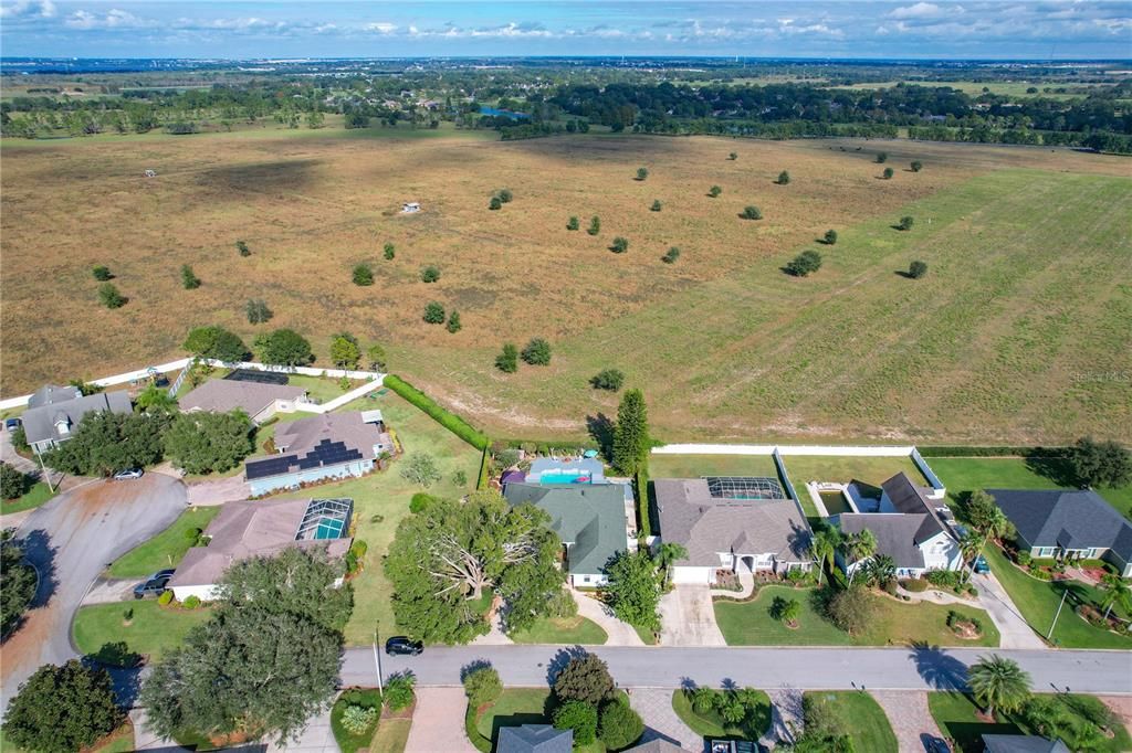 Aerial of the home. No rear neighbors!