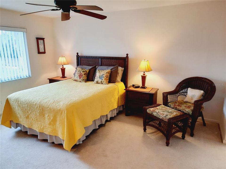 Master bedroom can easily accomodate a king sized bed.