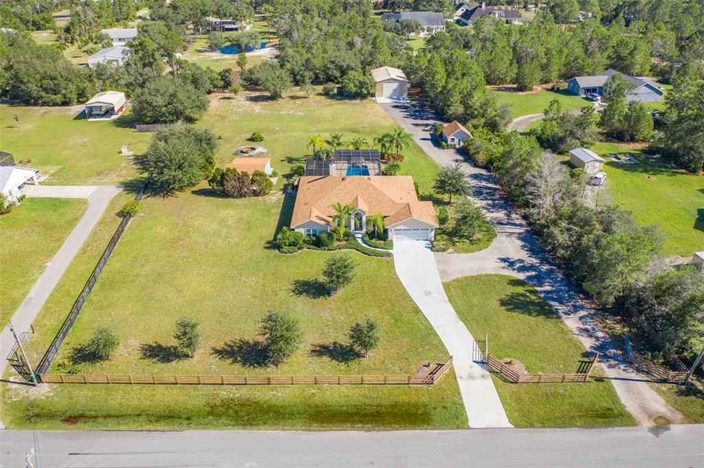 Aerial of 2.27 acre property
