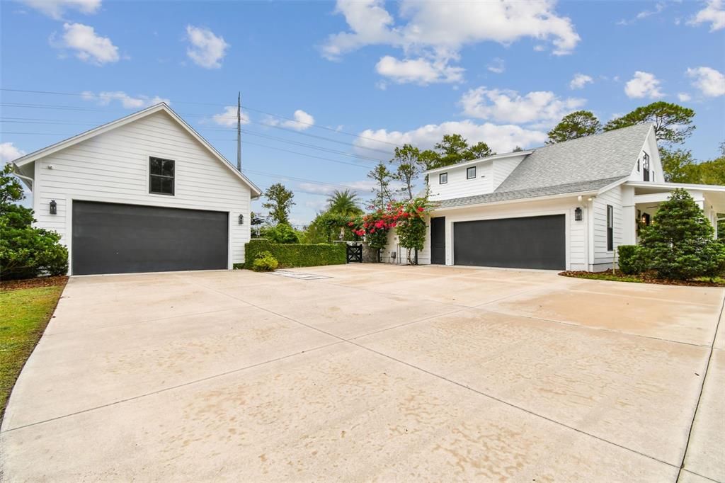 Side of House & Garages