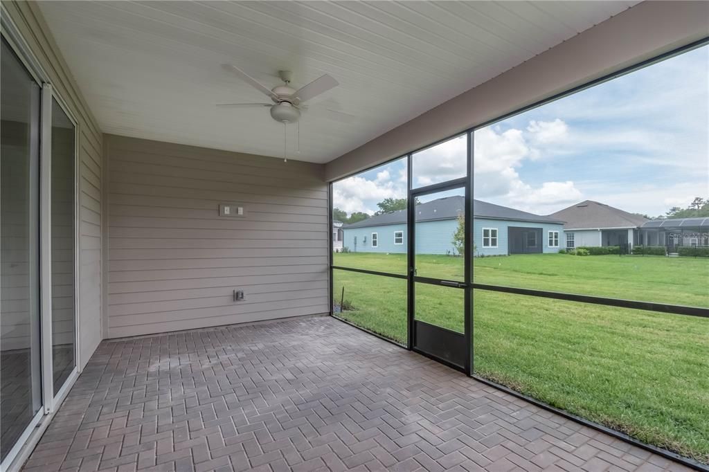 Covered & Screened Back Patio