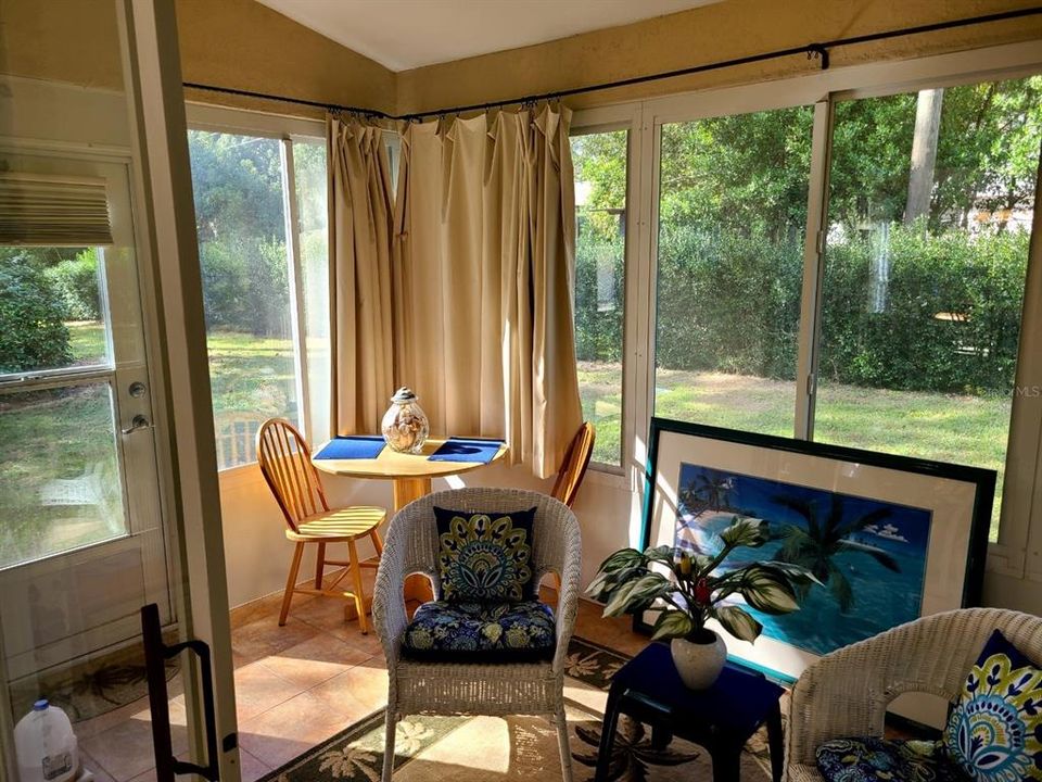 Enclosed Patio off Living Room