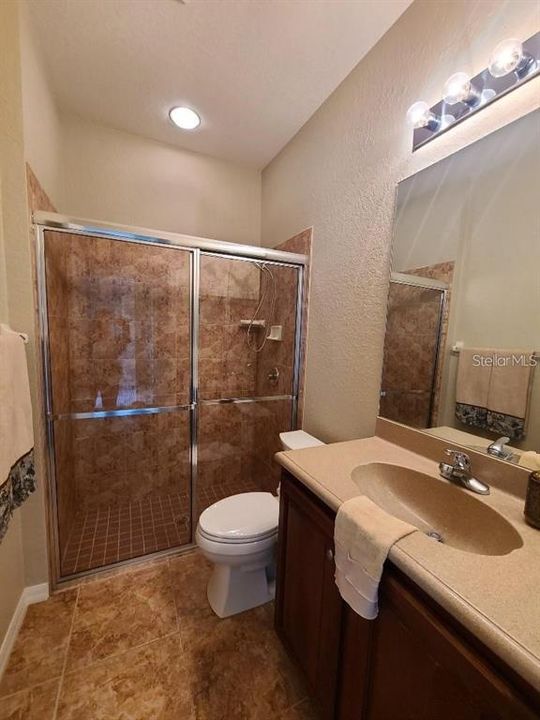 Hall Bathroom with shower and tub