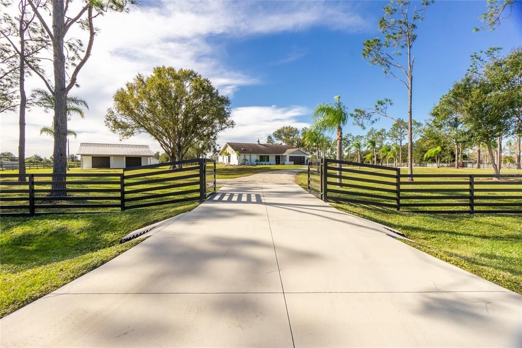 Beautiful Gated Entry