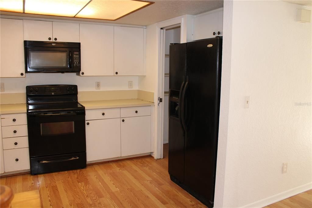 Kitchen with walk-in pantry