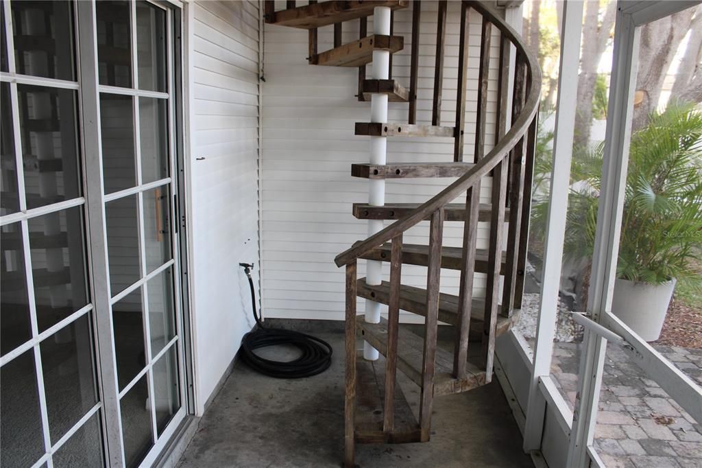 Spiral Staircase lower floor