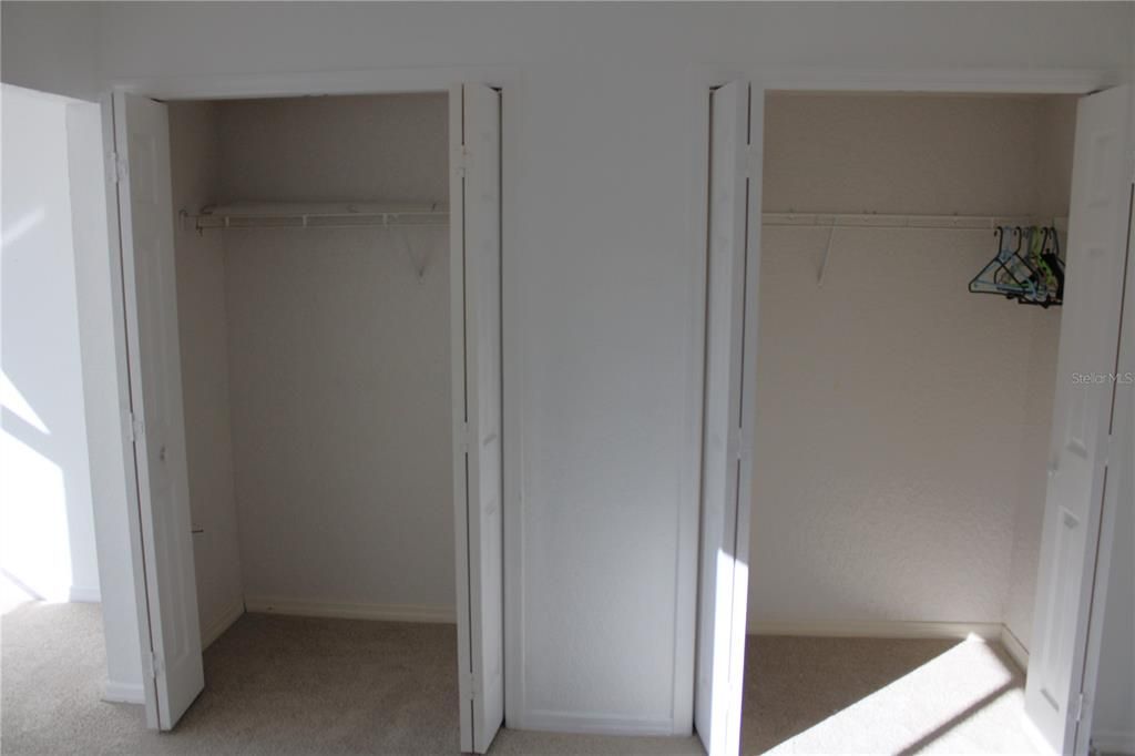 Bedroom 2 closets