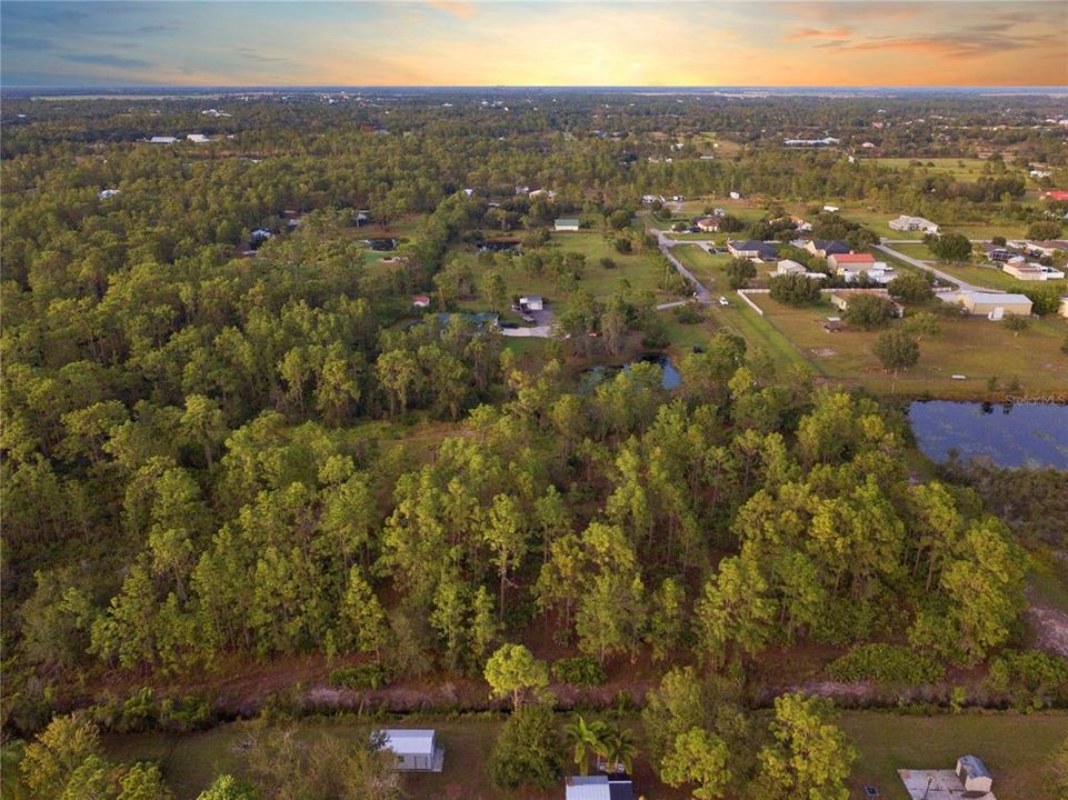 Southern Aerial of the lot