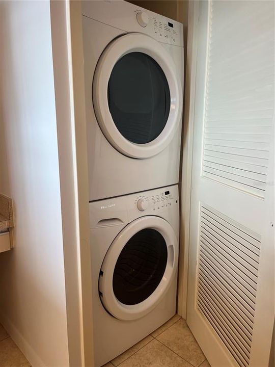 washer and dryer in kitchen