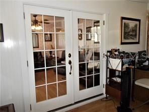 French doors to office/den/family room