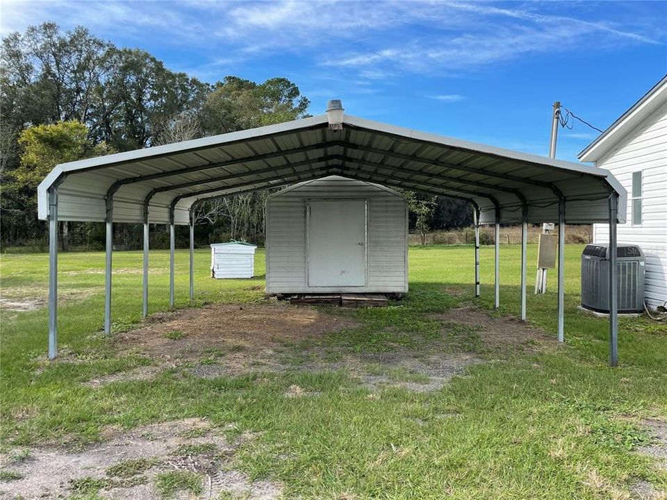 Carport & Storage Shed