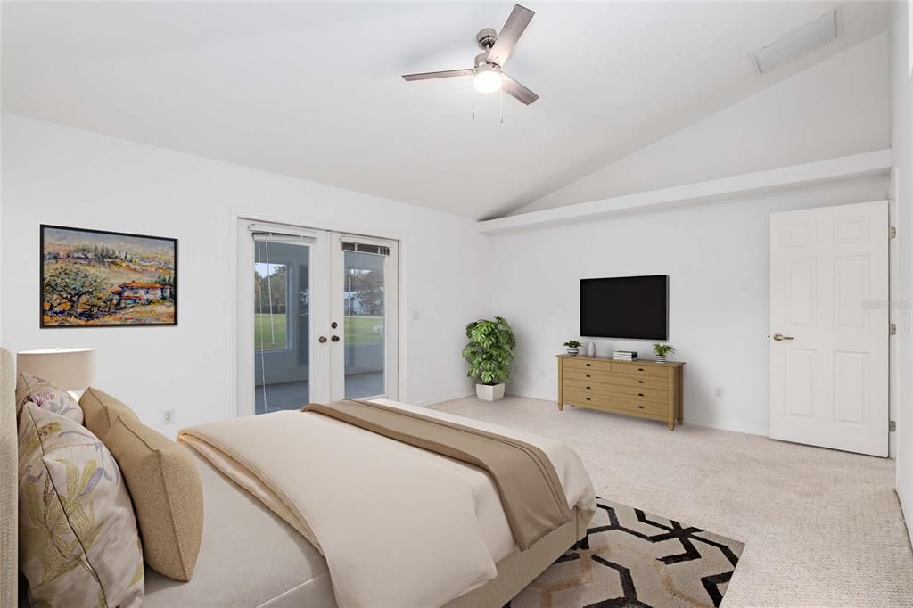 Staged Master Bedroom