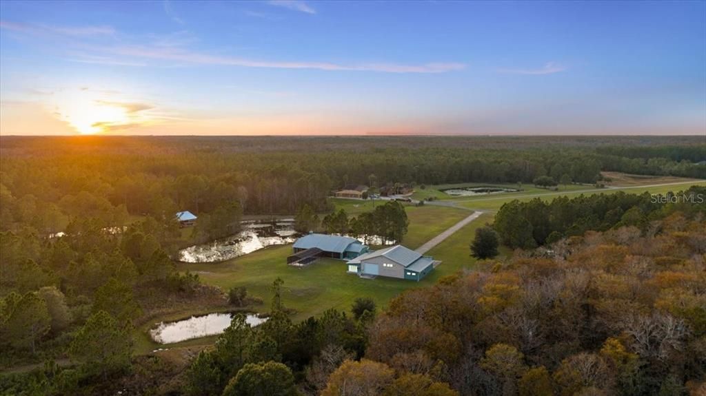 Aerial of estate