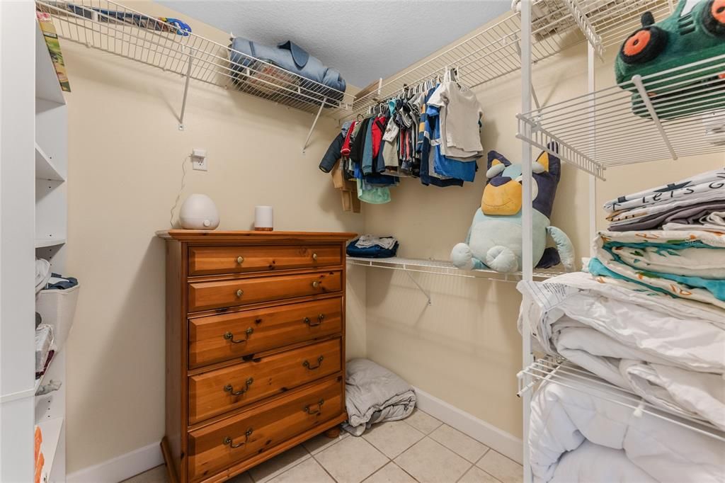 Bedroom #4 large walk-in closet