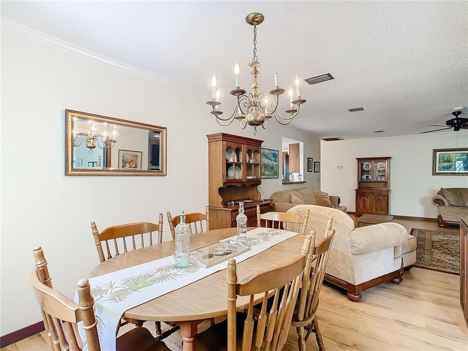 Plenty of room in the kitchen for a dinette set and there is also a pantry.