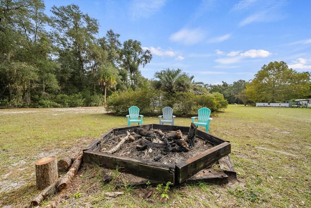 Fire Pit next to Pool