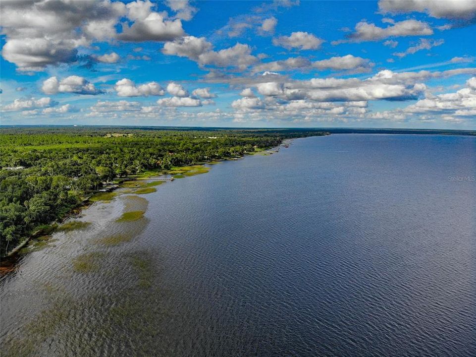 The southwestern coast line of Lake Walk-In-Water.