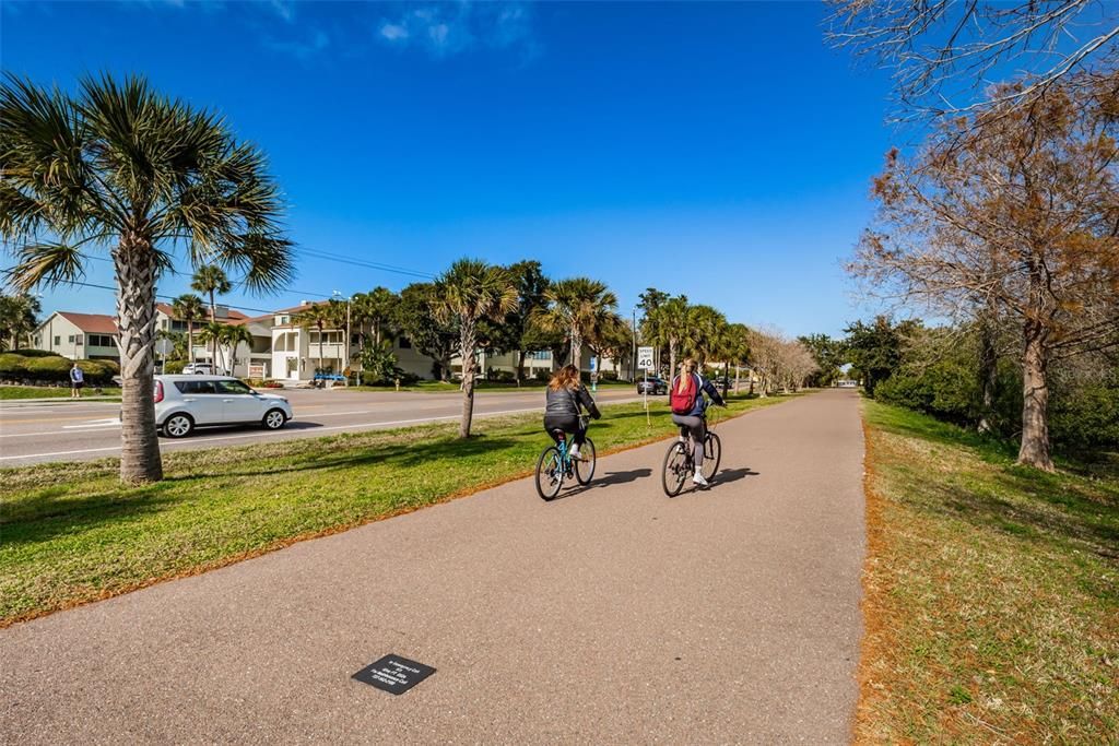 Fred Marquis Pinellas Trail directly across the street from Curlew Landings.