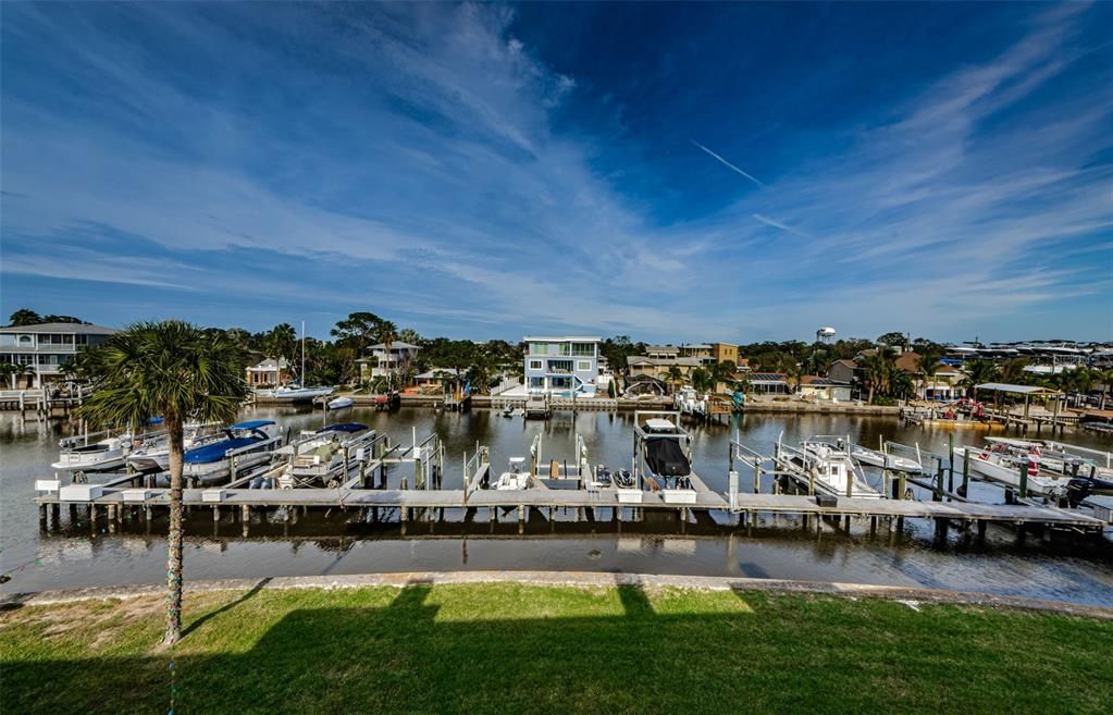 YES! Your view!  Waterfront Townhome with deeded boat slip  in your backyard