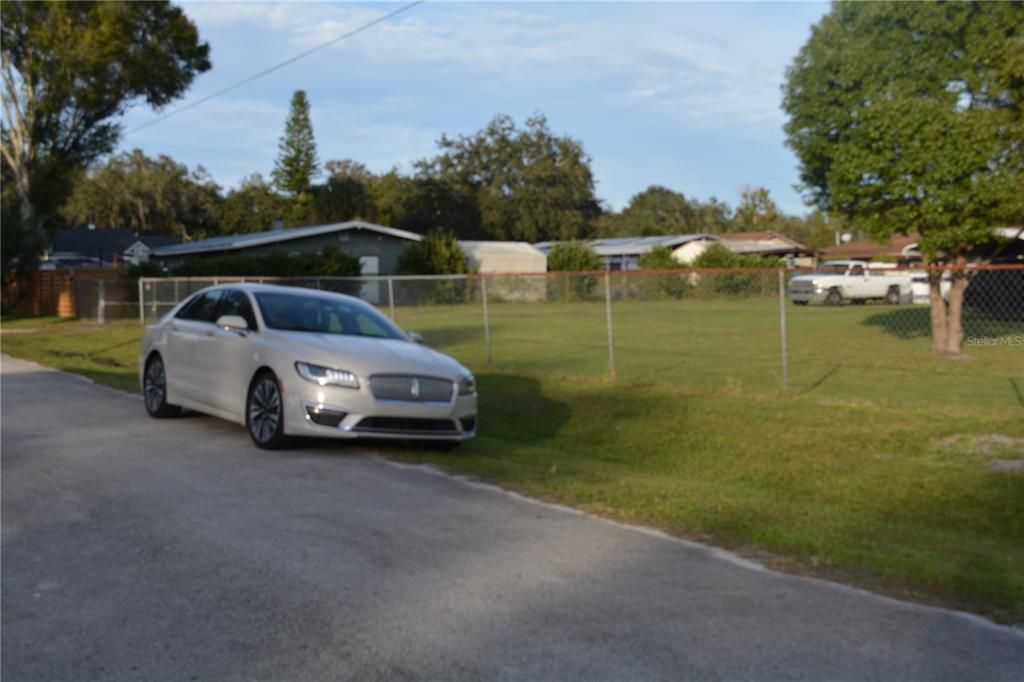 Gate in the front of the lot