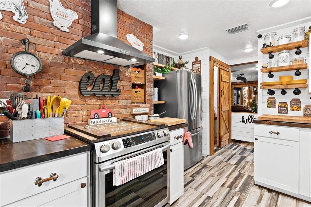 Kitchen with Stainless Steel Appliances